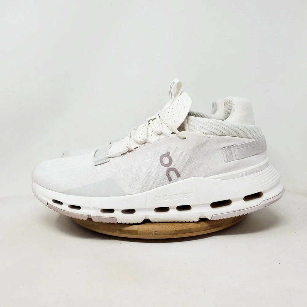 On Cloudnova Shoes Womens 11 White Sneaker Casual Gym Running Comfort